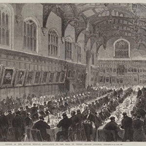 Dinner of the British Medical Association in the Hall of Christ Church College, Oxford (engraving)
