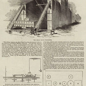 Discoveries with the Great Rosse Telescope (engraving)