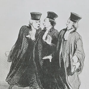 A Dispute Outside the Courtroom, from the series Les Gens de Justice c