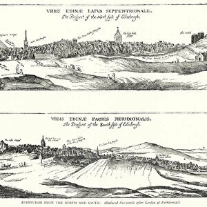 Edinburgh from the North and South (engraving)
