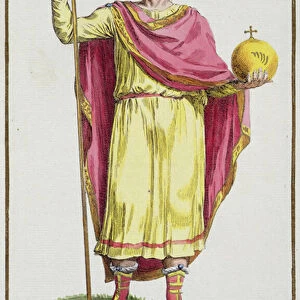 Emperor Otto III (980-1002), engraved by Pierre Duflos (1742-1816)