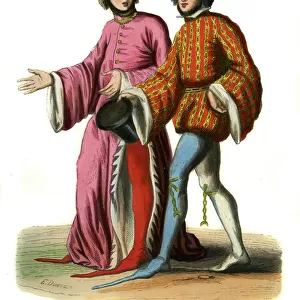 Two English courtiers of Richard II in 14th century