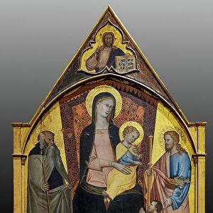 Enthroned Madonna with Infant Jesus and Saints