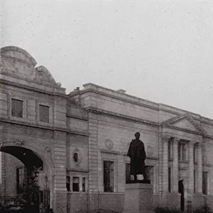Entrance to Gordons College (b / w photo)