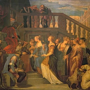 Esther and Ahasuerus (oil on canvas)
