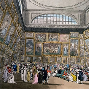 The Exhibition Room at Somerset House, London Ackermanns Repository of Arts