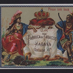 Fabrica de Tabacos, Havana, cigar label (chromolitho)