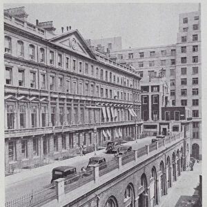The famous Adelphi Terrace and the Adelphi Arches (litho)