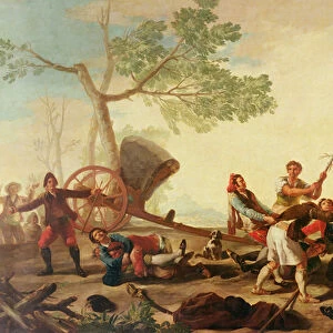 The Fight at the Venta Nueva, 1777 (oil on canvas)