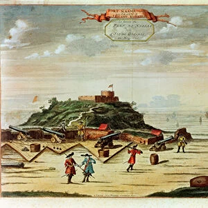 The Fort of Goree (colour engraving)
