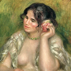 Gabrielle with a Rose, 1911 (oil on canvas)