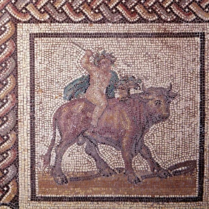 Gallo Roman Art: mosaic paving representing a rustic calendar