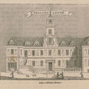 General view of Belsize House (engraving)