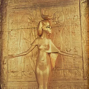 The goddess Selket on the canopic shrine, from the Tomb of Tutankhamun (c