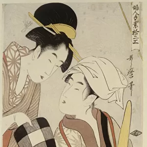 A half length portrait of two women, from the series Twelve Forms Of Women