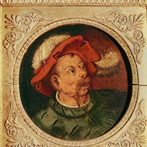 Head of a Lansquenet (oil on panel)