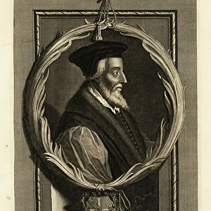 Hugh Latimer (1487-1555) (engraving)