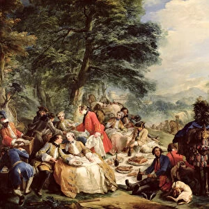 The Hunt Lunch, 1737 (oil on canvas)