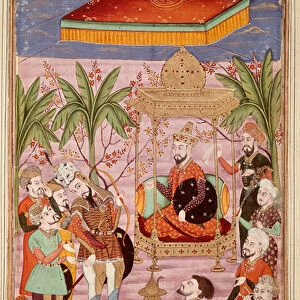 Islamic Art: "King Keikaous orders the capture of Roustam"