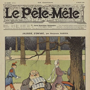 Jalousie d enfant. Illustration for Le Pele-Mele, 1906 (colour litho)