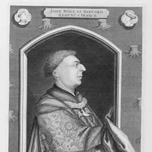John of Lancaster, Duke of Bedford (1389-1435) after a portrait in a prayerbook