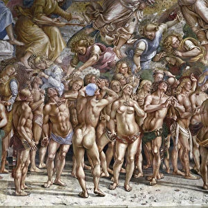 The last judgment: the elected. Detail (fresco, 1499-1502)