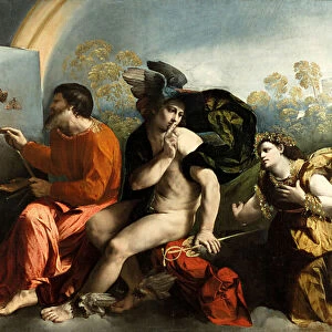 Jupiter, Mercury and the Virtue (Jupiter Painting Butterflies), c. 1524 (oil on canvas)