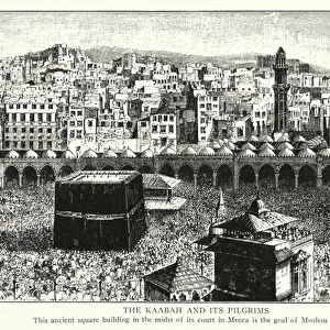 The Kaabah and its pilgrims (litho)
