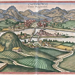 Kostajnica, Croatia (engraving, 1572-1617)