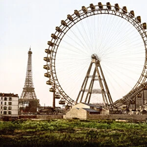 La Grande Roue, Paris (hand-coloured photo)