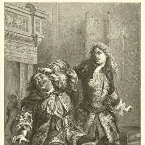 Le courrier du chevalier de Grammont, Antoine Hamilton (engraving)