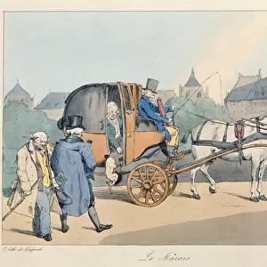 Le Marais, c. 1825 (coloured litho)