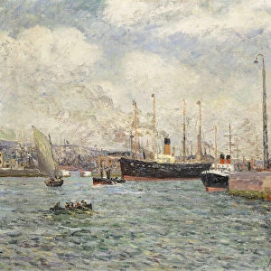 Le Port du Havre, 1905 (oil on canvas)