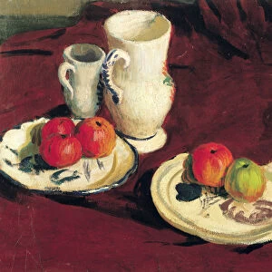 Still Life with Apples (oil on canvas)