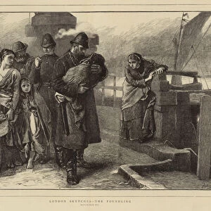 London Sketches - The Foundling (engraving)