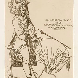 Louis XIII, King of France, 1640 (engraving)