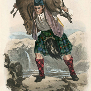 "Mac Rae", from The Clans of the Scottish Highlands, pub. 1845 (colour litho)