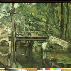 Maincy Bridge or "Mennecy Bridge". Painting by Paul Cezanne (1839-1906