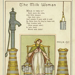 The Milk Woman (colour litho)