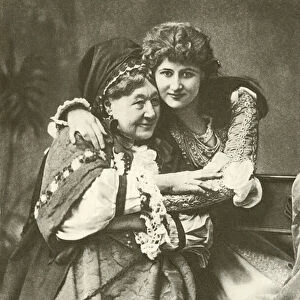 Miss Mary Anderson and Mrs Stirling as Juliet and Nurse (gravure)