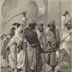 A mornings entertainment at the Kasbah (engraving)