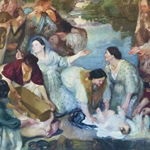 Moses saved by the waters, 1912 (oil on canvas)