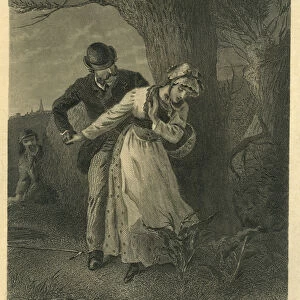 Our Mutual Friend, Love and Duty: Eugene Wrayburn and Lizzie Hexam (engraving)