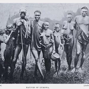 Natives of Lumbwa (b / w photo)