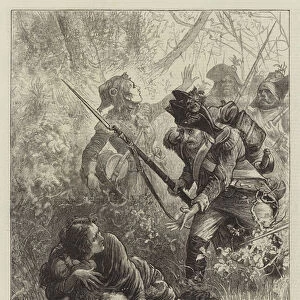 "Ninety-Three", the Fugitives in the Forest of La Saudraie (engraving)