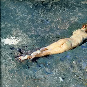 A Nude on the Beach at Portici (oil on canvas)