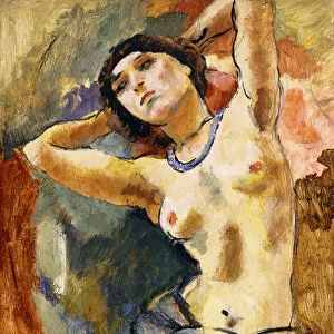 Nude (Brunette with Blue Necklace); Nu (La Brune au Collier Bleu), 1922 (oil on canvas)