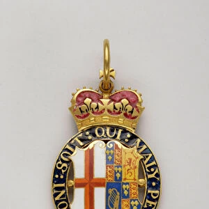 Order of the Garter: badge of king of arms of the Order - with the ecu of Saint George