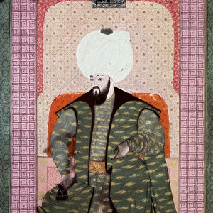 Ottoman Empire: "Portrait of Ottoman Sultan Bajazed (Bayezid, Bajazet