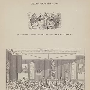 Page from The American Tour of Messrs Brown, Jones and Robinson (engraving)